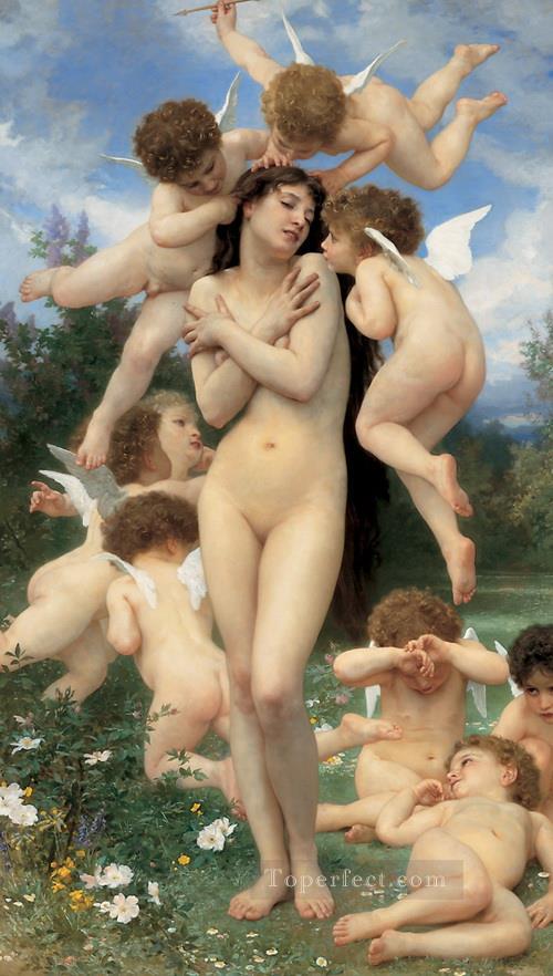 El ángel de los printemps William Adolphe Bouguereau Pintura al óleo